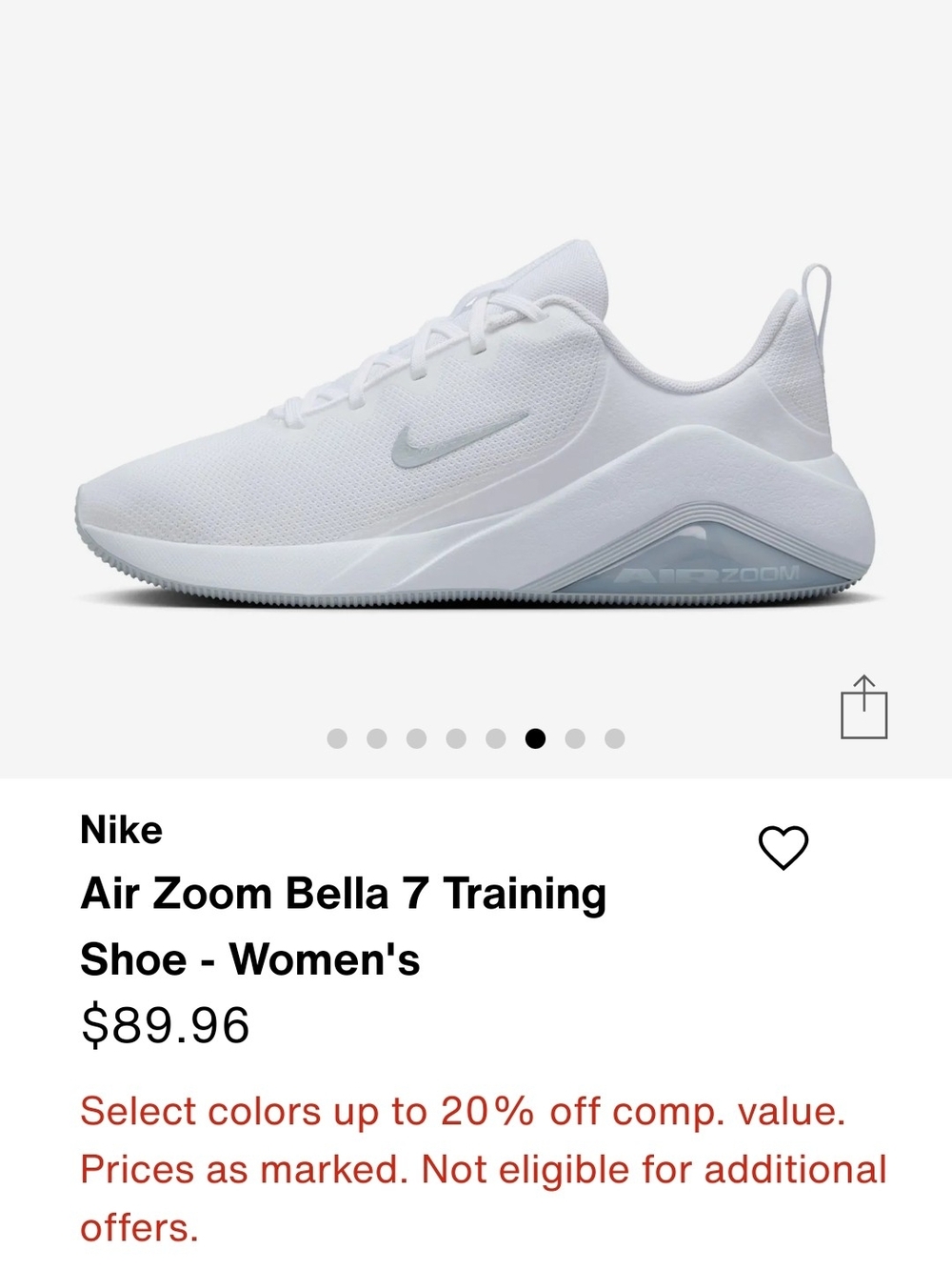 Women Nike Air Bella 7 Training Shoes - Picture 5 of 8